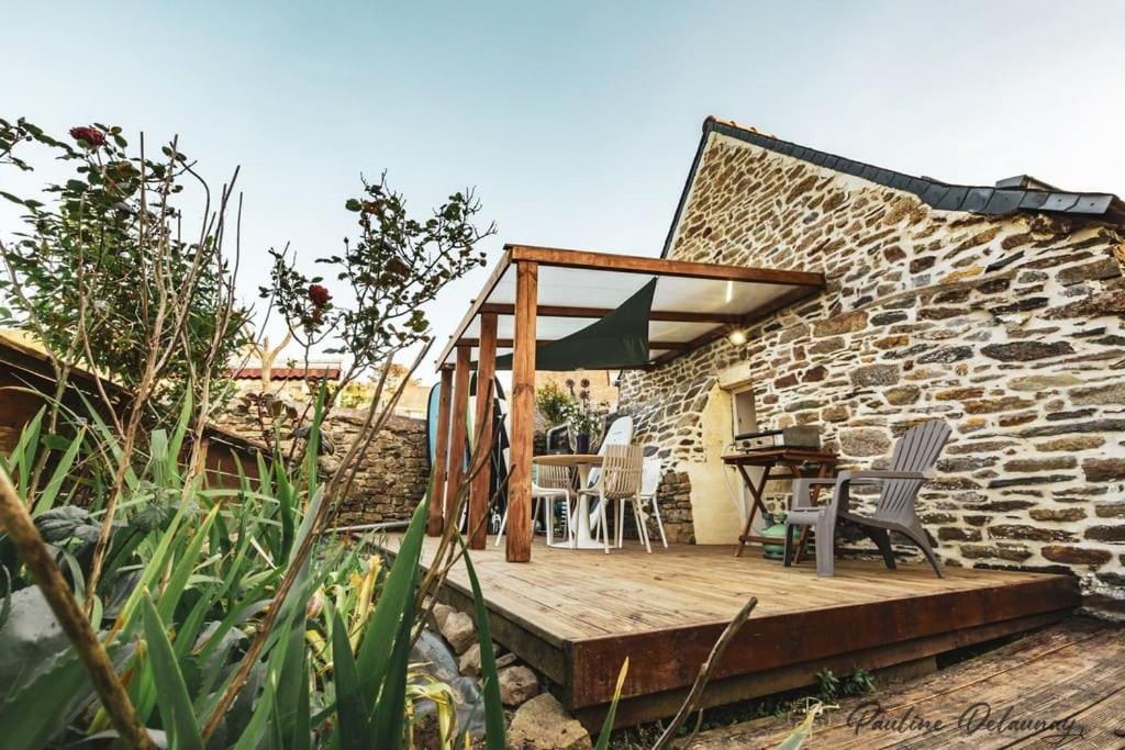 Ty Ar Mor Maison De La Mer, A 40 M De La Plage Saint-Michel-en-Greve Ngoại thất bức ảnh