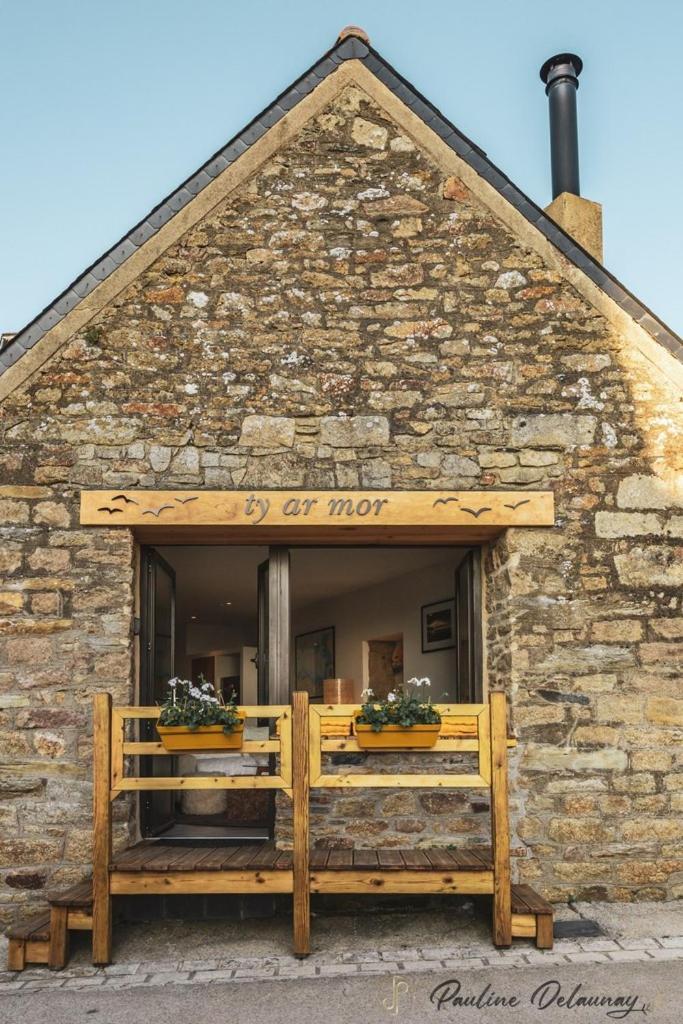 Ty Ar Mor Maison De La Mer, A 40 M De La Plage Saint-Michel-en-Greve Ngoại thất bức ảnh